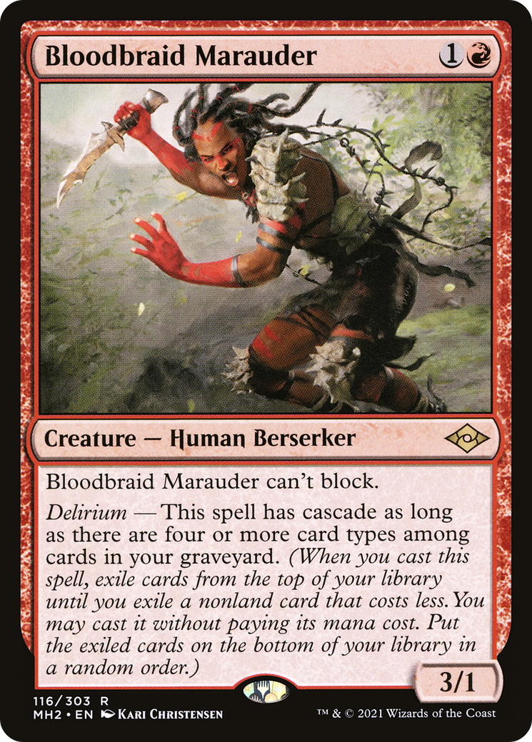 Image of Bloodbraid Marauder (MH2-116) - Modern Horizons 2