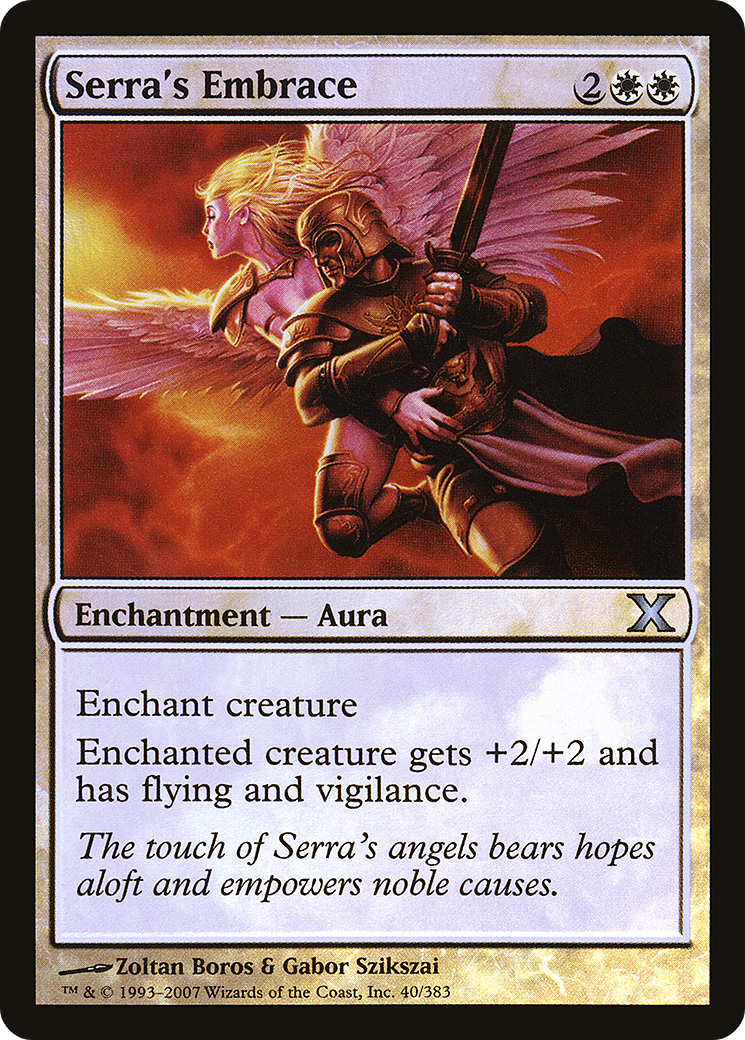 Image of Serra's Embrace (10E-40★) - Tenth Edition Foil