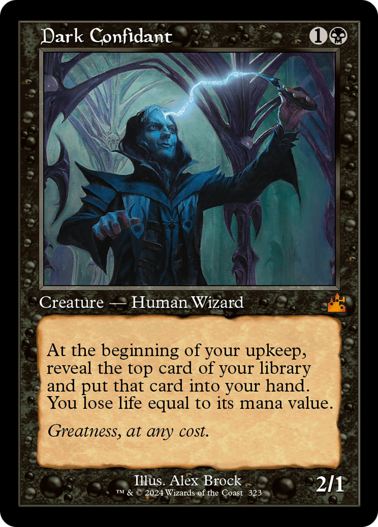 Image of Dark Confidant (Retro Frame) (RVR-323) - Ravnica Remastered Foil