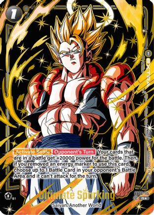 Image of Ultimate Sparking (Alternate Art) (FB05-115) - New Adventure Alternate Art Reprints Holofoil