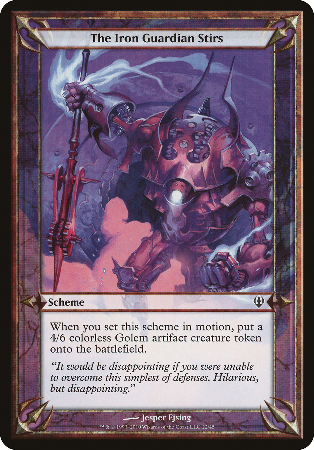 Image of The Iron Guardian Stirs (Archenemy) (OVER-) - Archenemy Schemes