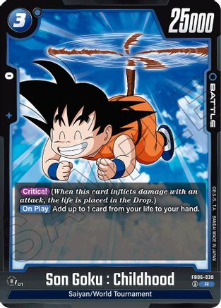 Image of Son Goku : Childhood (FB06-030) - Rivals Clash Holofoil