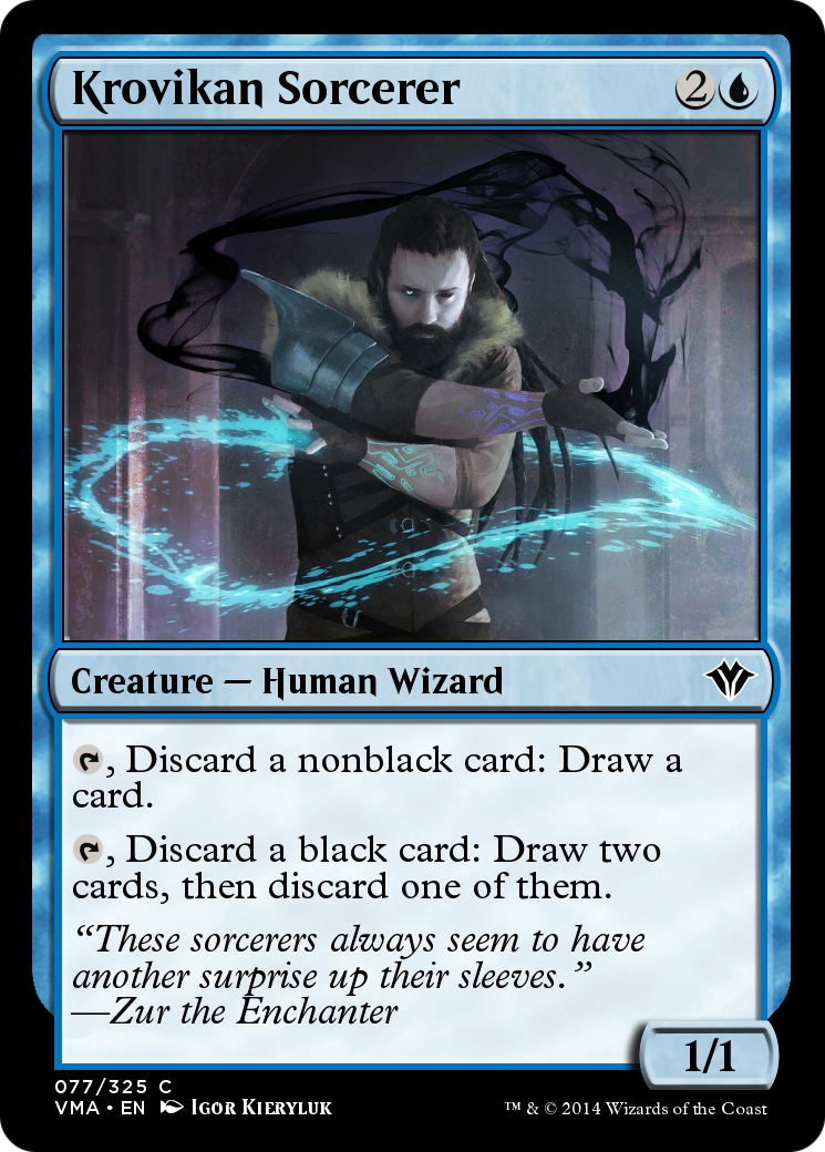 Image of Krovikan Sorcerer (VMA-077) - Vintage Masters Foil