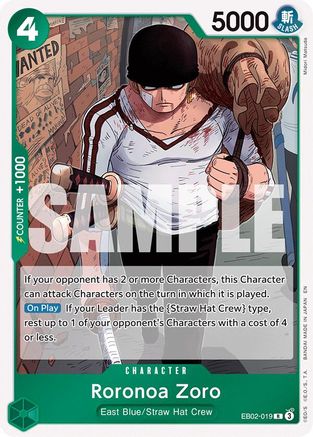 Image of Roronoa Zoro (EB02-019) - Extra Booster: Anime 25th Collection Foil