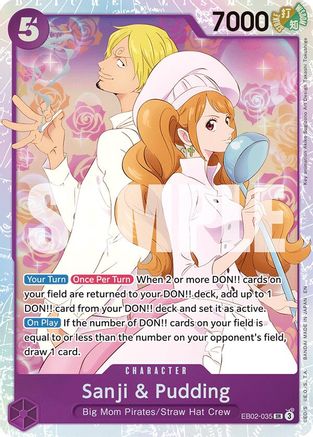 Image of Sanji & Pudding (EB02-035) - Extra Booster: Anime 25th Collection Foil