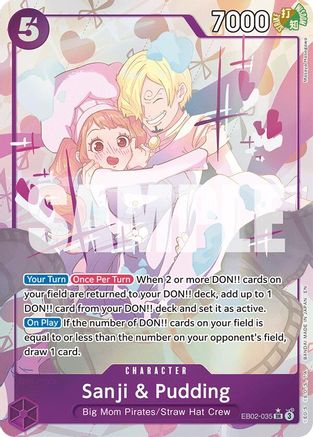 Image of Sanji & Pudding (Alternate Art) (EB02-035) - Extra Booster: Anime 25th Collection Foil