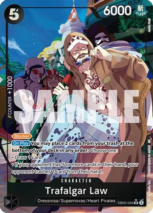 Image of Trafalgar Law (Alternate Art) (EB02-045) - Extra Booster: Anime 25th Collection Foil
