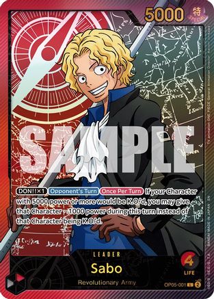 Image of Sabo (SPR) (OP05-001) - Extra Booster: Anime 25th Collection Foil