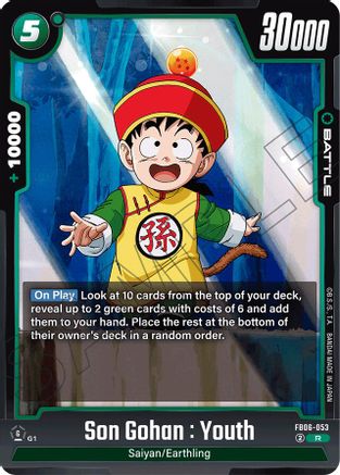 Image of Son Gohan : Youth (FB06-053) - Rivals Clash Holofoil