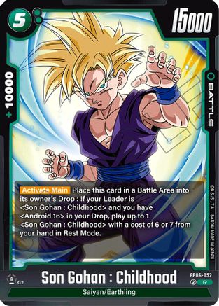 Image of Son Gohan : Childhood (FB06-052) - Rivals Clash Holofoil