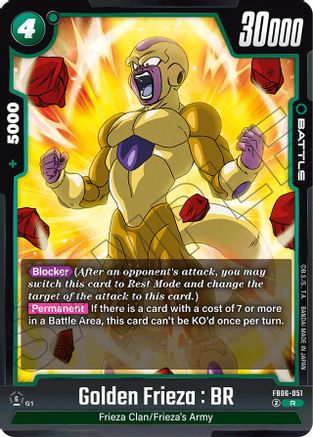Image of Golden Frieza : BR (FB06-051) - Rivals Clash Holofoil