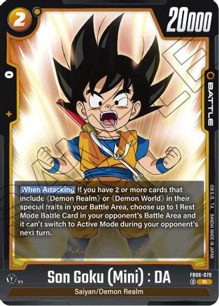 Image of Son Goku (Mini) : DA - FB06-079 (FB06-079) - Rivals Clash Holofoil