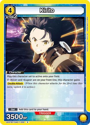 Image of Kirito (002) (UE07BT/SAO-1-002) - UE07BT Sword Art Online Foil