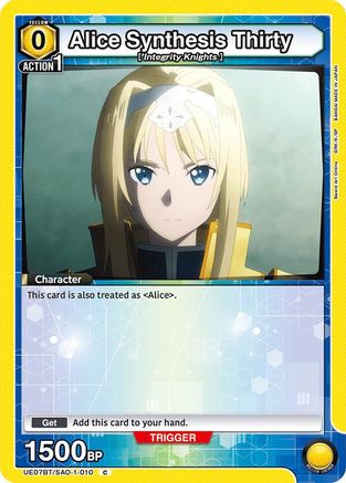 Image of Alice Synthesis Thirty (010) (UE07BT/SAO-1-010) - UE07BT Sword Art Online