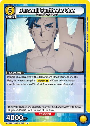 Image of Bercouli Synthesis One (UE07BT/SAO-1-017) - UE07BT Sword Art Online