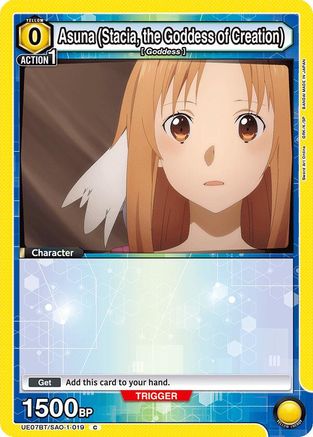 Image of Asuna (Stacia, the Goddess of Creation) (019) (UE07BT/SAO-1-019) - UE07BT Sword Art Online
