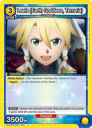 Image of Leafa (Earth Goddess, Terraria) (027) (UE07BT/SAO-1-027) - UE07BT Sword Art Online