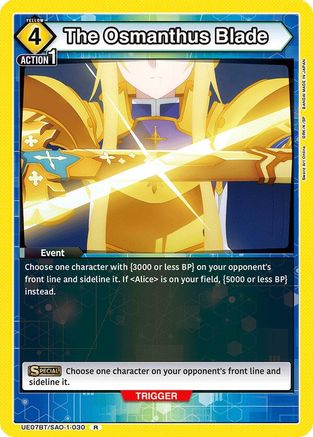 Image of The Osmanthus Blade (UE07BT/SAO-1-030) - UE07BT Sword Art Online Foil