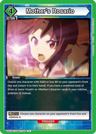 Image of Mother's Rosario (UE07BT/SAO-1-100) - UE07BT Sword Art Online Foil