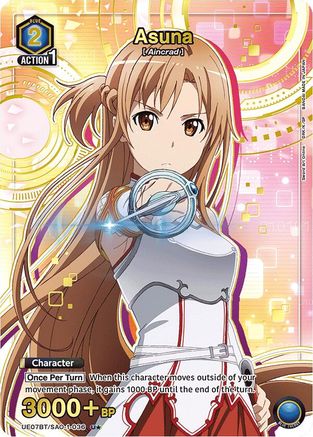Image of Asuna (036) (U*) (UE07BT/SAO-1-036) - UE07BT Sword Art Online Foil