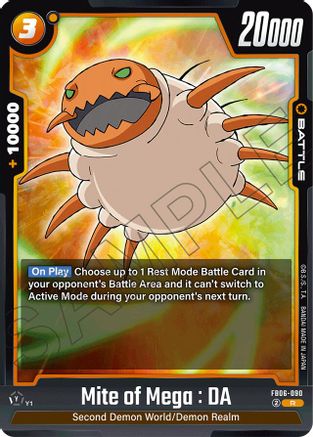 Image of Mite of Mega : DA (FB06-090) - Rivals Clash Holofoil