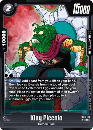 Image of King Piccolo - FB06-108 (FB06-108) - Rivals Clash Holofoil