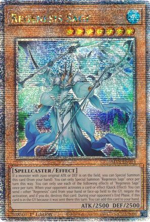 Image of Regenesis Sage (Quarter Century Secret Rare) (ALIN-EN014) - Alliance Insight 1st Edition