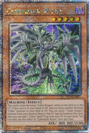 Image of Cyberdark Wurm (Quarter Century Secret Rare) (ALIN-EN027) - Alliance Insight 1st Edition