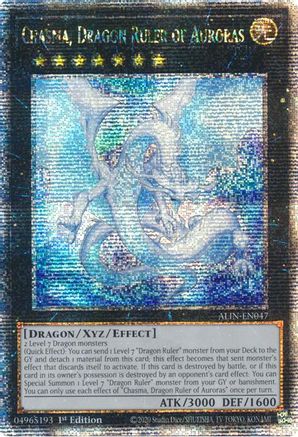 Image of Chasma, Dragon Ruler of Auroras (Quarter Century Secret Rare) (ALIN-EN047) - Alliance Insight 1st Edition