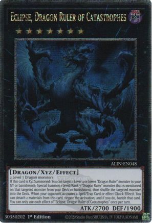 Image of Eclipse, Dragon Ruler of Catastrophes (Quarter Century Secret Rare) (ALIN-EN048) - Alliance Insight 1st Edition