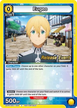 Image of Eugeo (004) (UEPR/SAO-1-004) - UE07BT Sword Art Online Release Event Cards