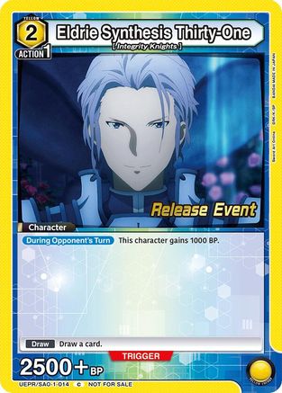 Image of Eldrie Synthesis Thirty-One (UEPR/SAO-1-014) - UE07BT Sword Art Online Release Event Cards
