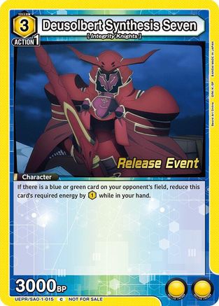Image of Deusolbert Synthesis Seven (UEPR/SAO-1-015) - UE07BT Sword Art Online Release Event Cards