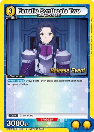 Image of Fanatio Synthesis Two (UEPR/SAO-1-016) - UE07BT Sword Art Online Release Event Cards