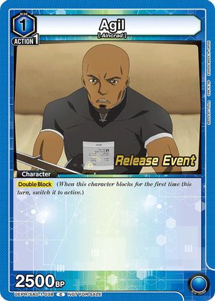 Image of Agil (UEPR/SAO-1-038) - UE07BT Sword Art Online Release Event Cards