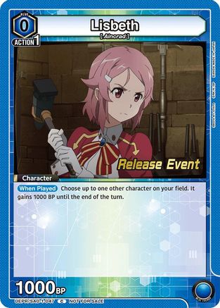 Image of Lisbeth (047) (UEPR/SAO-1-047) - UE07BT Sword Art Online Release Event Cards