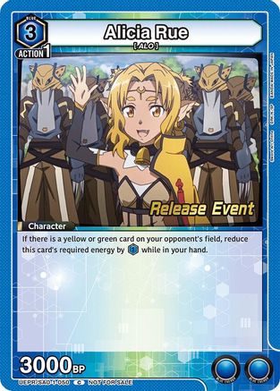 Image of Alicia Rue (UEPR/SAO-1-050) - UE07BT Sword Art Online Release Event Cards