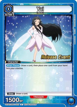 Image of Yui (055) (UEPR/SAO-1-055) - UE07BT Sword Art Online Release Event Cards