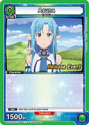 Image of Asuna (068) (UEPR/SAO-1-068) - UE07BT Sword Art Online Release Event Cards