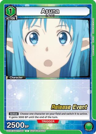 Image of Asuna (069) (UEPR/SAO-1-069) - UE07BT Sword Art Online Release Event Cards