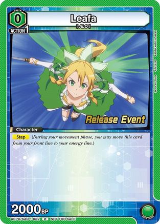 Image of Leafa (082) (UEPR/SAO-1-082) - UE07BT Sword Art Online Release Event Cards