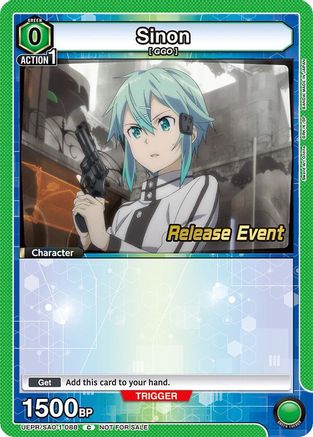 Image of Sinon (088) (UEPR/SAO-1-088) - UE07BT Sword Art Online Release Event Cards