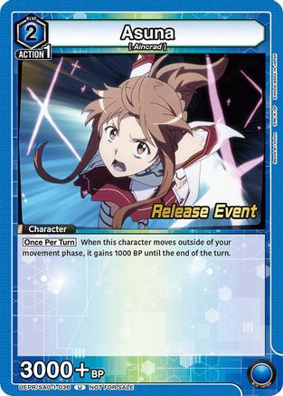 Image of Asuna (036) (UEPR/SAO-1-036) - UE07BT Sword Art Online Release Event Cards