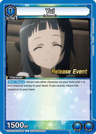 Image of Yui (046) (UEPR/SAO-1-046) - UE07BT Sword Art Online Release Event Cards