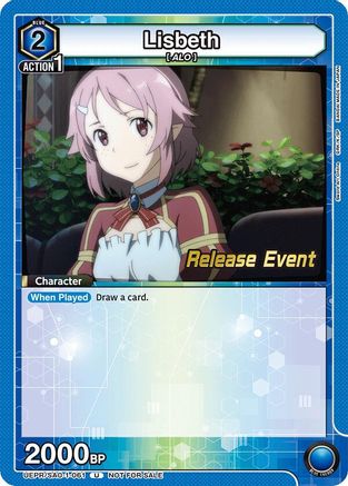 Image of Lisbeth (061) (UEPR/SAO-1-061) - UE07BT Sword Art Online Release Event Cards