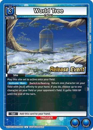 Image of World Tree (UEPR/SAO-1-062) - UE07BT Sword Art Online Release Event Cards