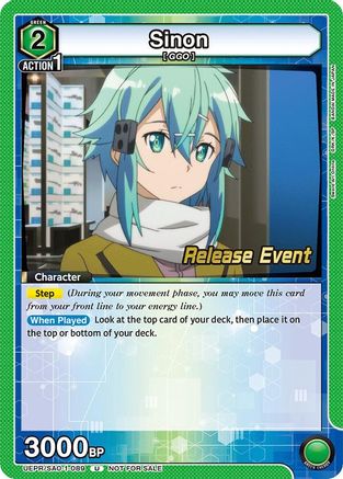 Image of Sinon (089) (UEPR/SAO-1-089) - UE07BT Sword Art Online Release Event Cards