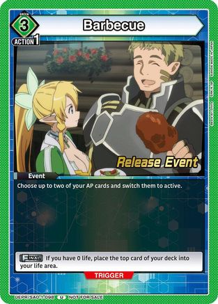 Image of Barbecue (UEPR/SAO-1-098) - UE07BT Sword Art Online Release Event Cards
