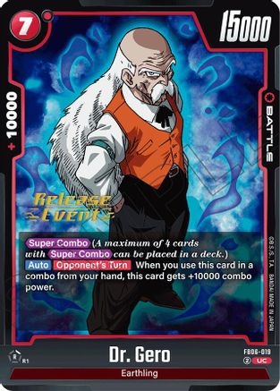 Image of Dr. Gero (FB06-019) - Rivals Clash Release Event Cards