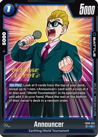Image of Announcer (FB06-026) - Rivals Clash Release Event Cards